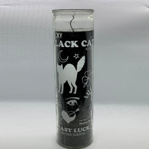 Black Cat 7 Day Candle